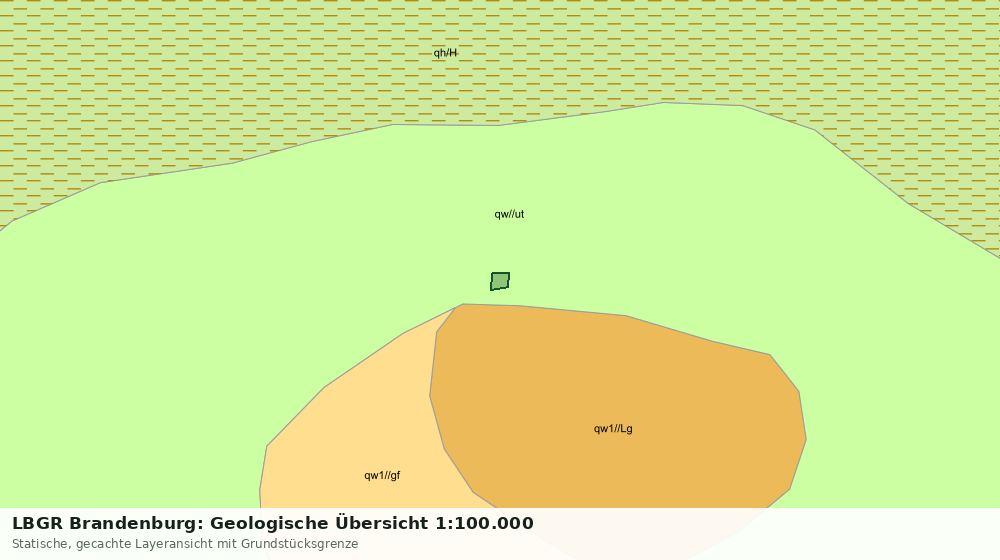 Statische Kartenansicht: LBGR Brandenburg: Geologische Übersicht 1:100.000