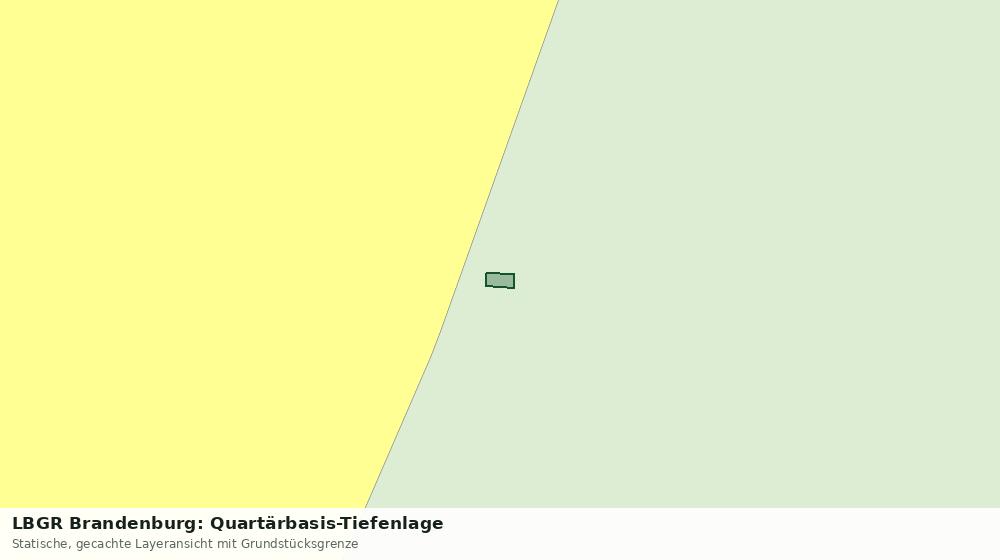 Statische Kartenansicht: LBGR Brandenburg: Quartärbasis-Tiefenlage