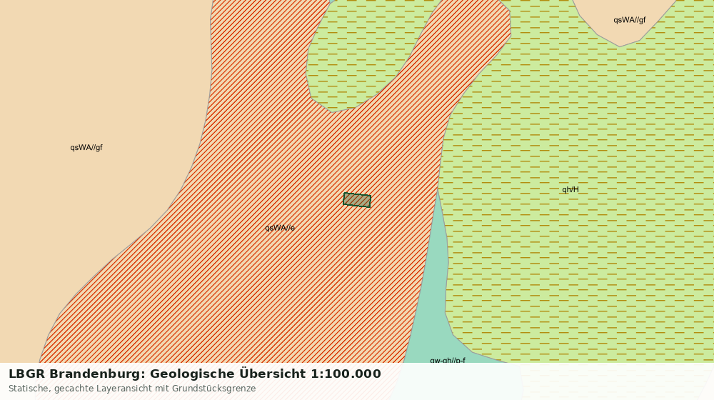 Statische Kartenansicht: LBGR Brandenburg: Geologische Übersicht 1:100.000