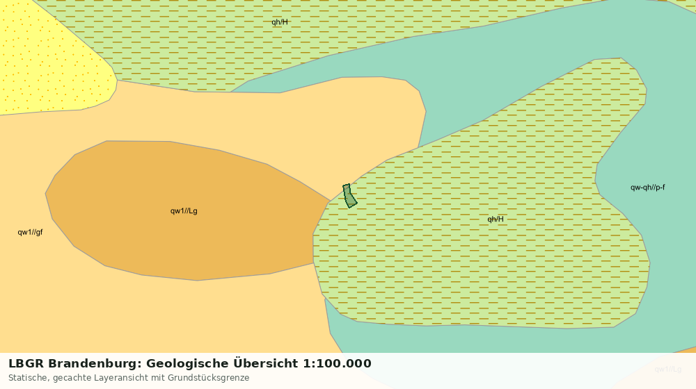 Statische Kartenansicht: LBGR Brandenburg: Geologische Übersicht 1:100.000
