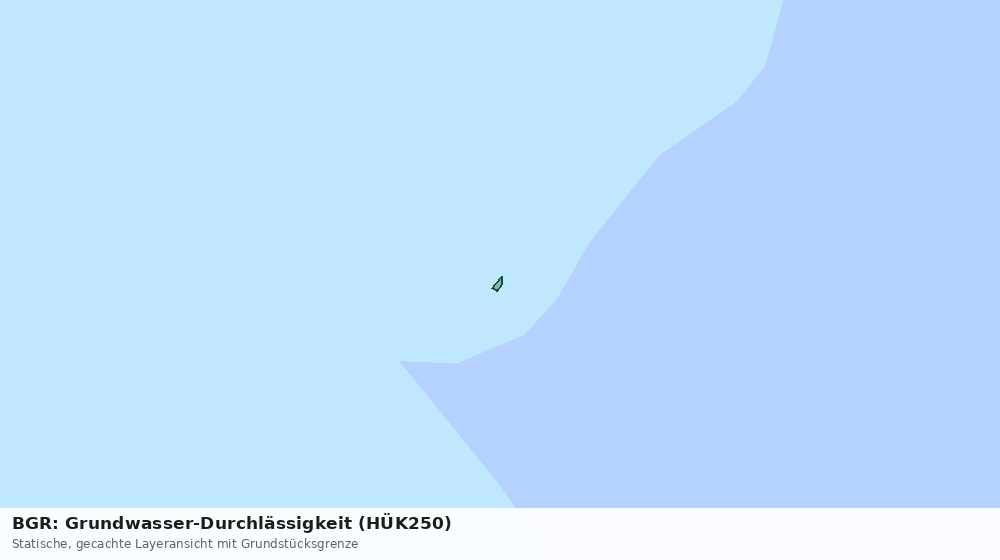 Statische Kartenansicht: BGR: Grundwasser-Durchlässigkeit (HÜK250)