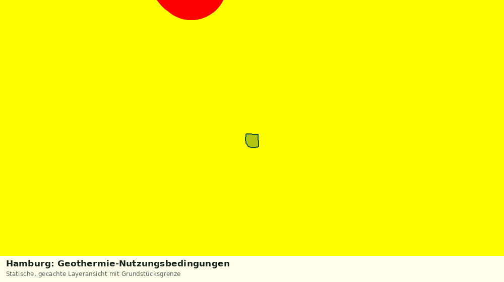 Statische Kartenansicht: Hamburg: Geothermie-Nutzungsbedingungen