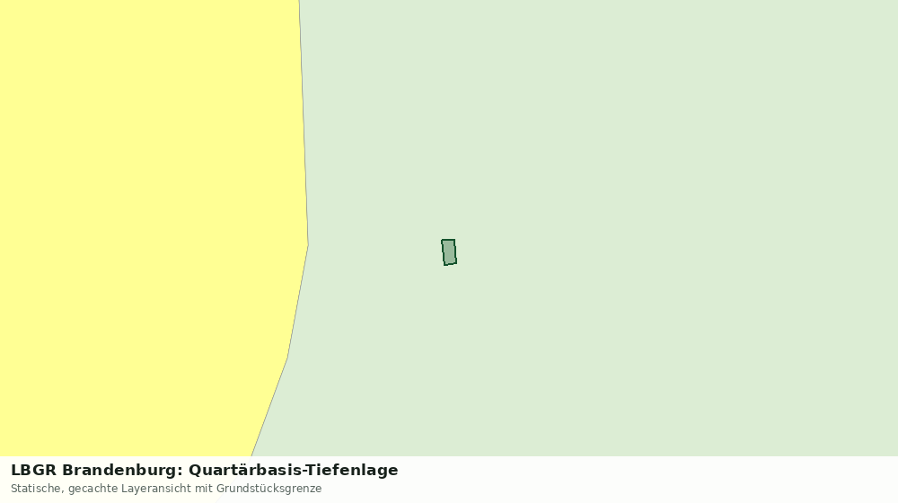 Statische Kartenansicht: LBGR Brandenburg: Quartärbasis-Tiefenlage