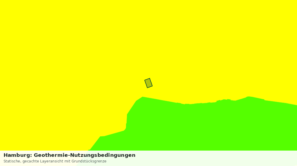 Statische Kartenansicht: Hamburg: Geothermie-Nutzungsbedingungen