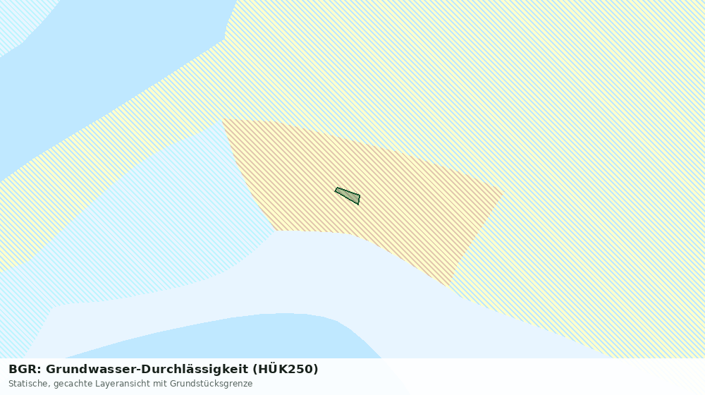 Statische Kartenansicht: BGR: Grundwasser-Durchlässigkeit (HÜK250)