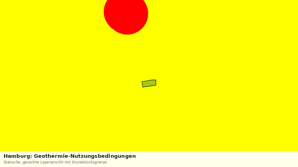Statische Kartenansicht: Hamburg: Geothermie-Nutzungsbedingungen