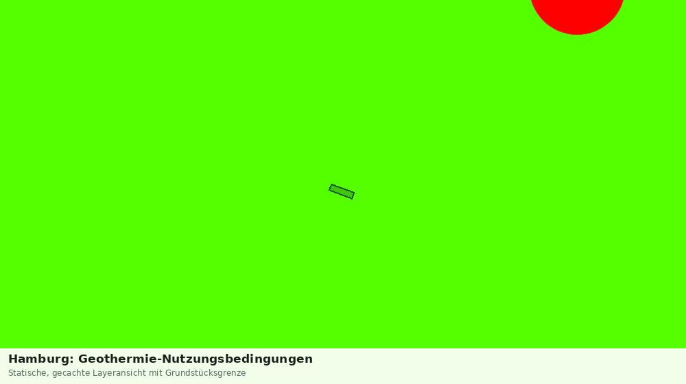 Statische Kartenansicht: Hamburg: Geothermie-Nutzungsbedingungen