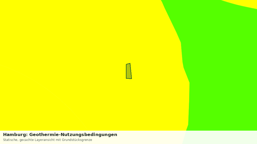 Statische Kartenansicht: Hamburg: Geothermie-Nutzungsbedingungen