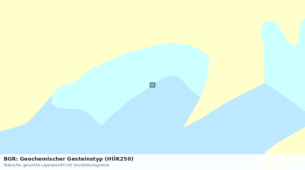 Statische Kartenansicht: BGR: Geochemischer Gesteinstyp (HÜK250)