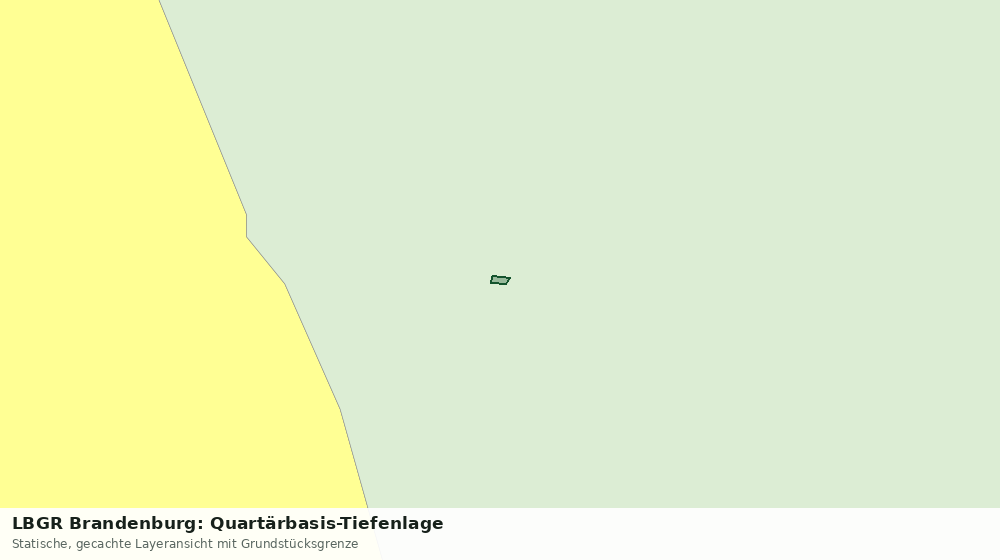 Statische Kartenansicht: LBGR Brandenburg: Quartärbasis-Tiefenlage