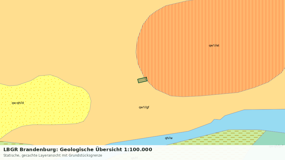 Statische Kartenansicht: LBGR Brandenburg: Geologische Übersicht 1:100.000