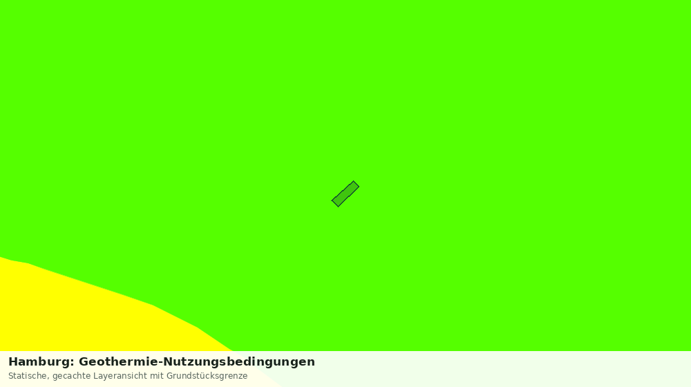 Statische Kartenansicht: Hamburg: Geothermie-Nutzungsbedingungen
