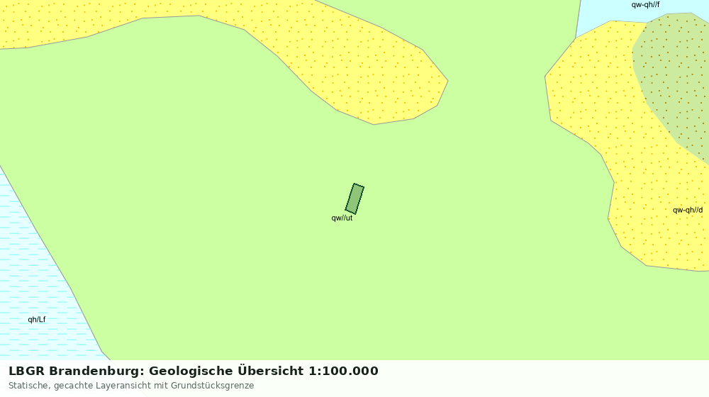 Statische Kartenansicht: LBGR Brandenburg: Geologische Übersicht 1:100.000