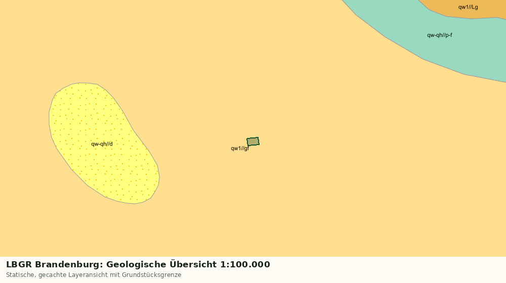 Statische Kartenansicht: LBGR Brandenburg: Geologische Übersicht 1:100.000
