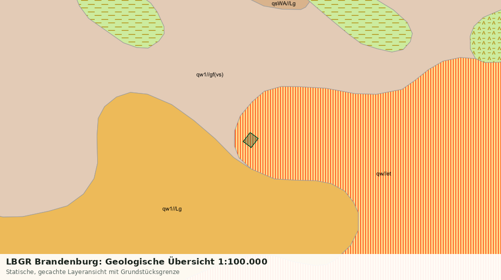 Statische Kartenansicht: LBGR Brandenburg: Geologische Übersicht 1:100.000