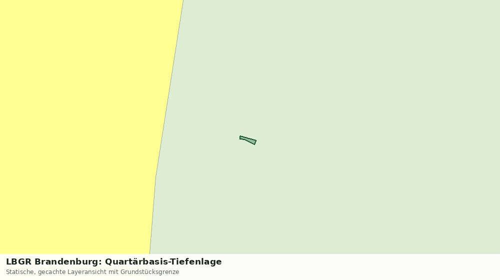 Statische Kartenansicht: LBGR Brandenburg: Quartärbasis-Tiefenlage
