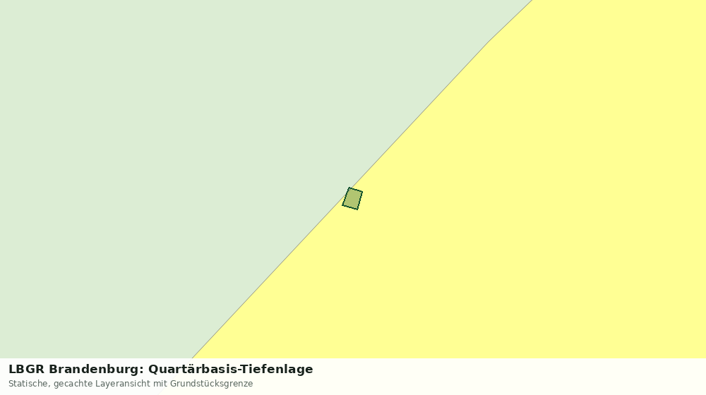 Statische Kartenansicht: LBGR Brandenburg: Quartärbasis-Tiefenlage