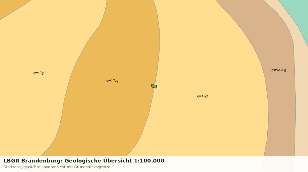 Statische Kartenansicht: LBGR Brandenburg: Geologische Übersicht 1:100.000