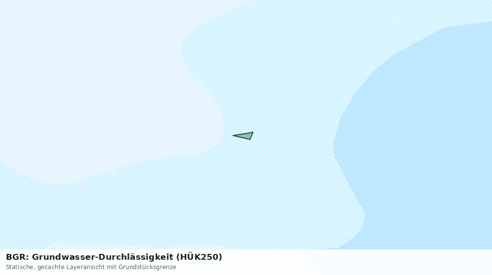 Statische Kartenansicht: BGR: Grundwasser-Durchlässigkeit (HÜK250)