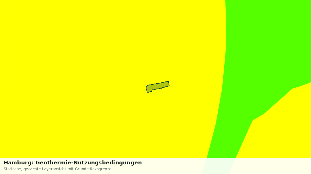 Statische Kartenansicht: Hamburg: Geothermie-Nutzungsbedingungen