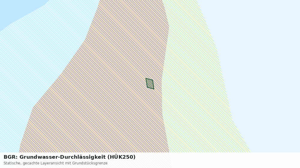 Statische Kartenansicht: BGR: Grundwasser-Durchlässigkeit (HÜK250)