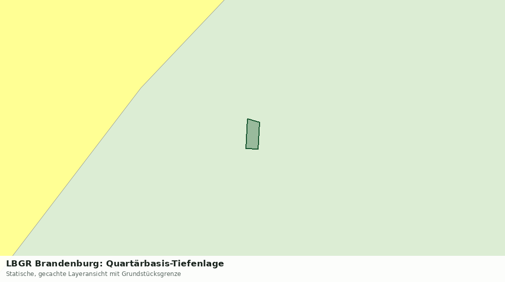 Statische Kartenansicht: LBGR Brandenburg: Quartärbasis-Tiefenlage