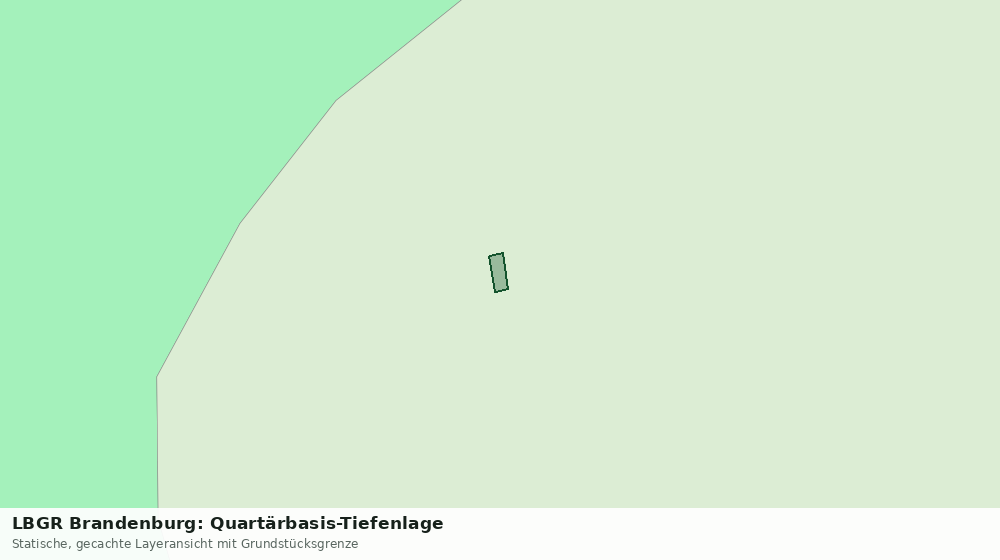 Statische Kartenansicht: LBGR Brandenburg: Quartärbasis-Tiefenlage