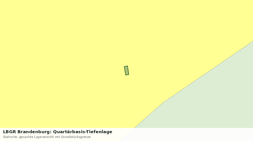 Statische Kartenansicht: LBGR Brandenburg: Quartärbasis-Tiefenlage