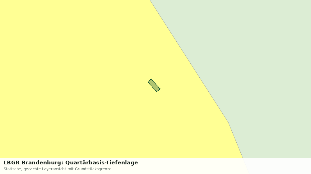 Statische Kartenansicht: LBGR Brandenburg: Quartärbasis-Tiefenlage