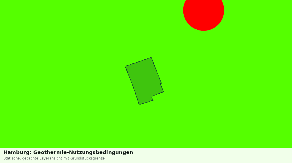 Statische Kartenansicht: Hamburg: Geothermie-Nutzungsbedingungen