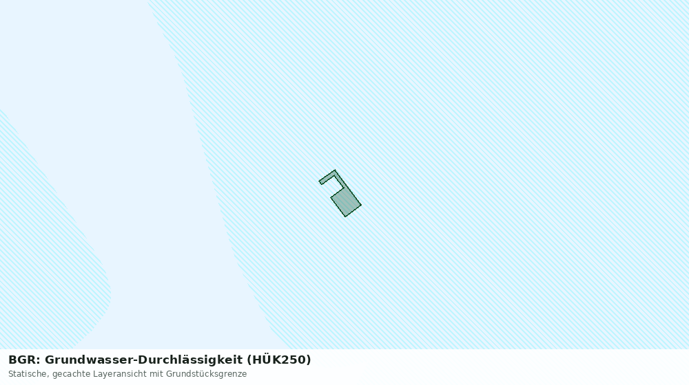 Statische Kartenansicht: BGR: Grundwasser-Durchlässigkeit (HÜK250)