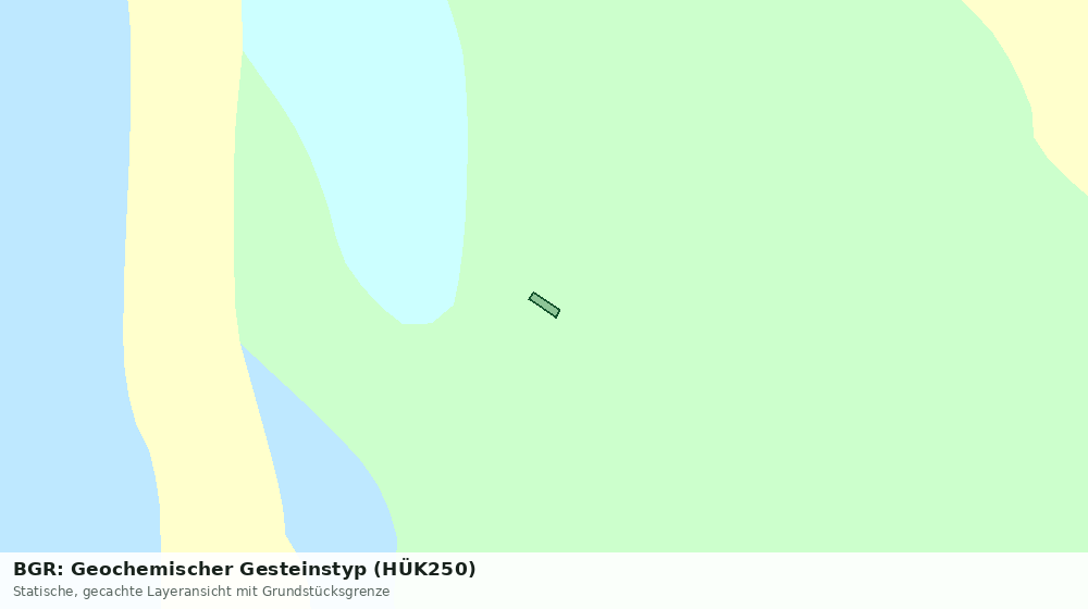 Statische Kartenansicht: BGR: Geochemischer Gesteinstyp (HÜK250)