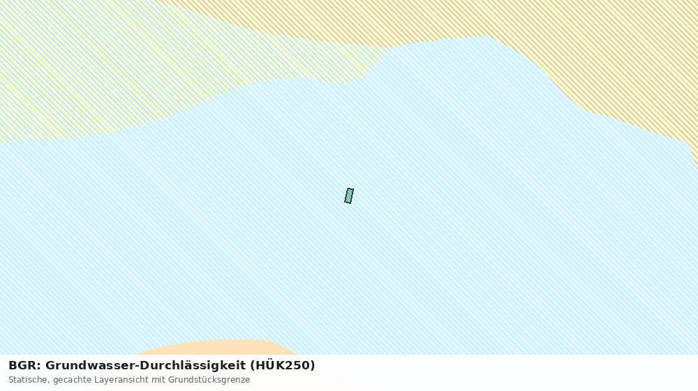 Statische Kartenansicht: BGR: Grundwasser-Durchlässigkeit (HÜK250)
