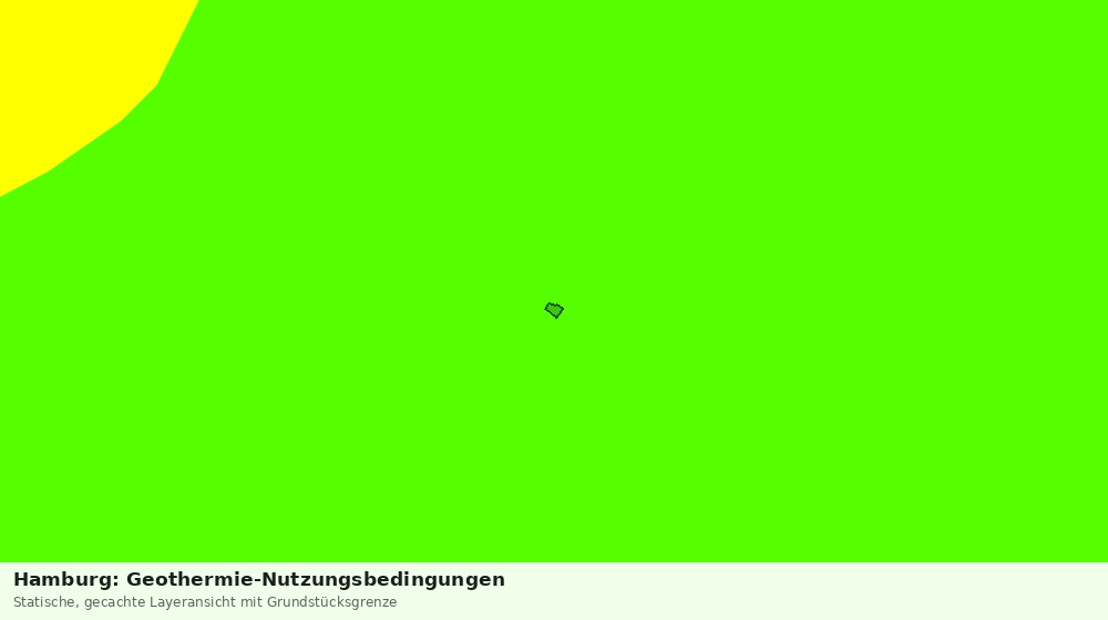 Statische Kartenansicht: Hamburg: Geothermie-Nutzungsbedingungen