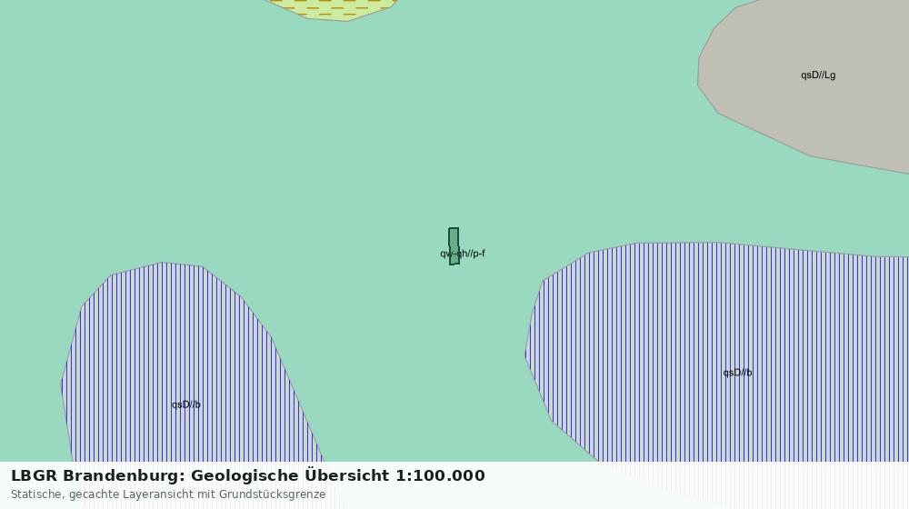Statische Kartenansicht: LBGR Brandenburg: Geologische Übersicht 1:100.000