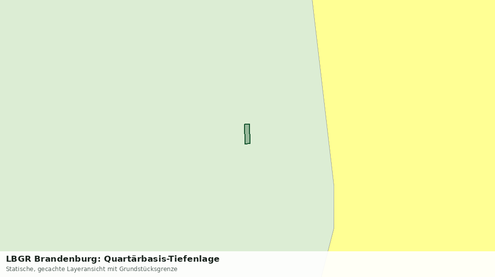 Statische Kartenansicht: LBGR Brandenburg: Quartärbasis-Tiefenlage