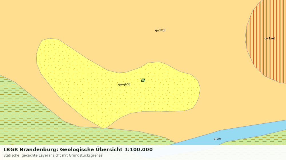 Statische Kartenansicht: LBGR Brandenburg: Geologische Übersicht 1:100.000