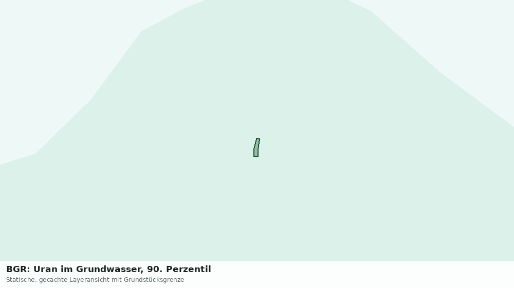 Statische Kartenansicht: BGR: Uran im Grundwasser, 90. Perzentil