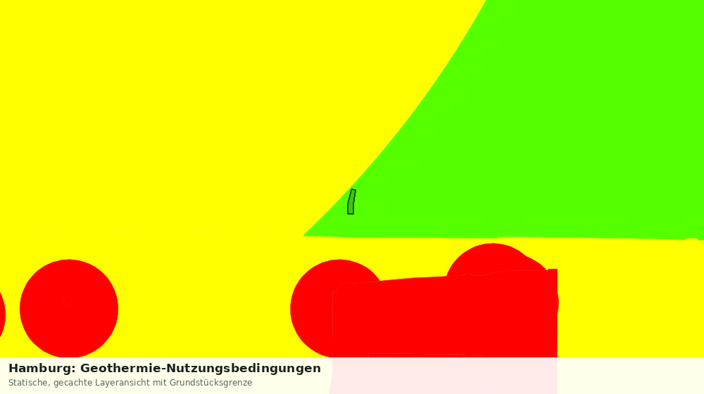 Statische Kartenansicht: Hamburg: Geothermie-Nutzungsbedingungen