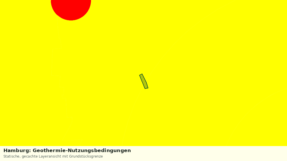 Statische Kartenansicht: Hamburg: Geothermie-Nutzungsbedingungen