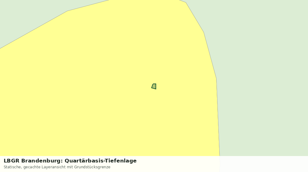 Statische Kartenansicht: LBGR Brandenburg: Quartärbasis-Tiefenlage