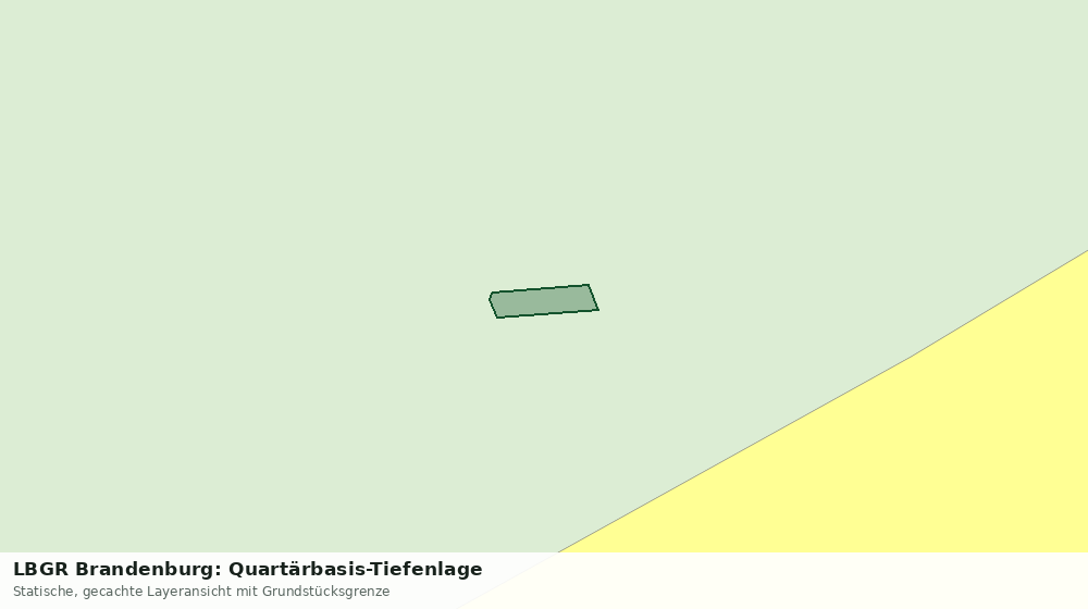 Statische Kartenansicht: LBGR Brandenburg: Quartärbasis-Tiefenlage