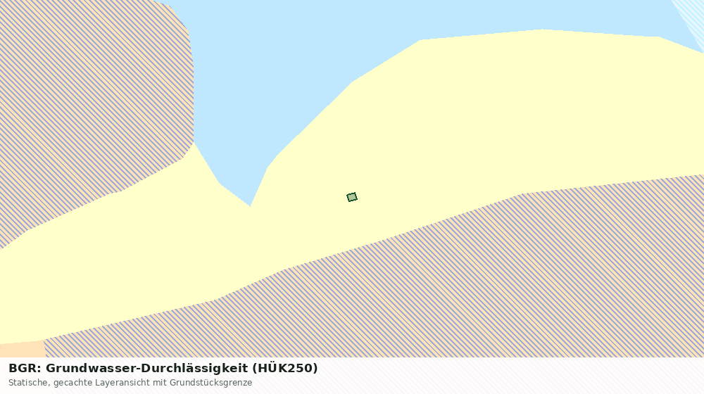 Statische Kartenansicht: BGR: Grundwasser-Durchlässigkeit (HÜK250)