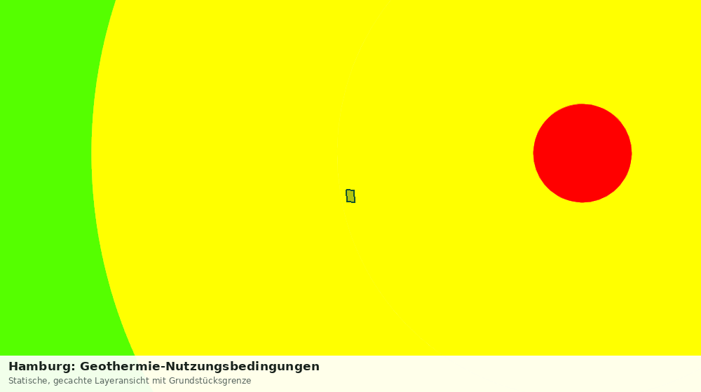 Statische Kartenansicht: Hamburg: Geothermie-Nutzungsbedingungen