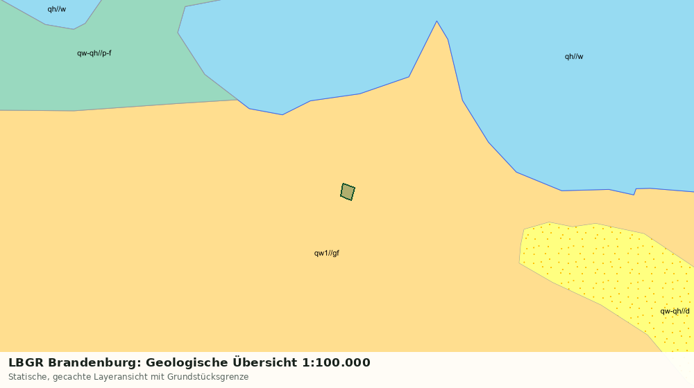 Statische Kartenansicht: LBGR Brandenburg: Geologische Übersicht 1:100.000