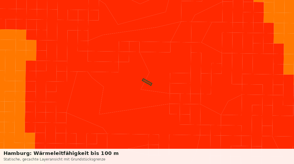 Statische Kartenansicht: Hamburg: Wärmeleitfähigkeit bis 100 m