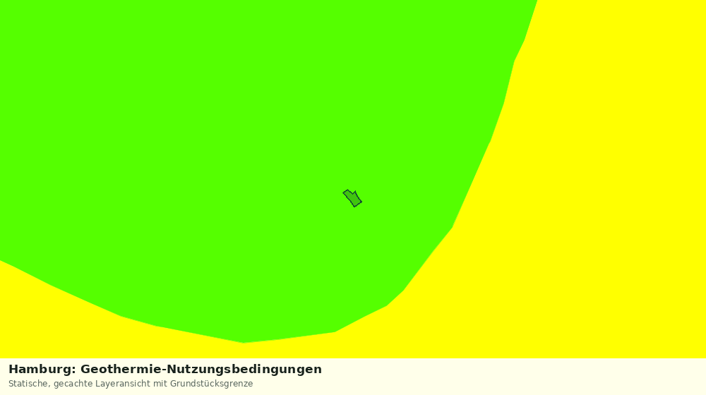 Statische Kartenansicht: Hamburg: Geothermie-Nutzungsbedingungen