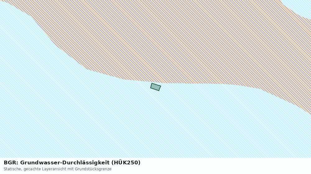 Statische Kartenansicht: BGR: Grundwasser-Durchlässigkeit (HÜK250)