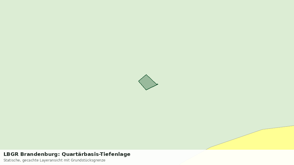 Statische Kartenansicht: LBGR Brandenburg: Quartärbasis-Tiefenlage