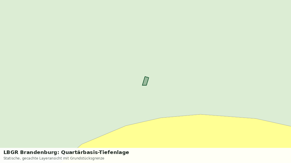 Statische Kartenansicht: LBGR Brandenburg: Quartärbasis-Tiefenlage